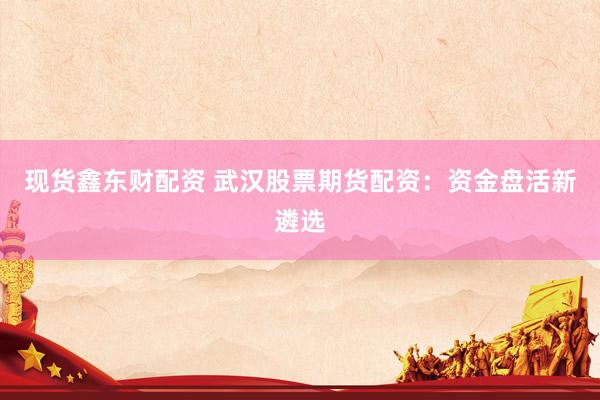 现货鑫东财配资 武汉股票期货配资：资金盘活新遴选